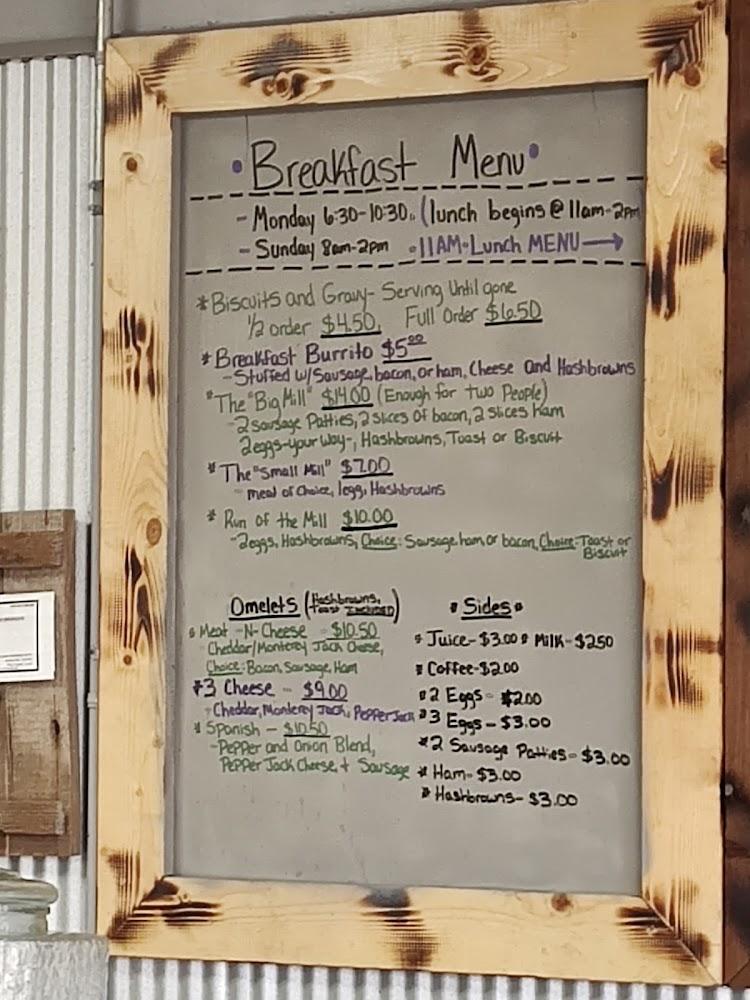 Papa's Burger Mill Menu image 2